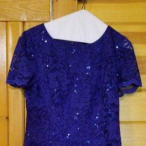 Sparkling blue dress